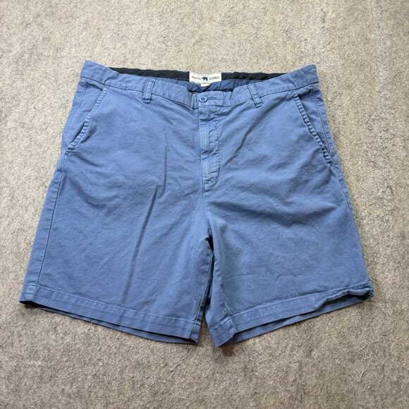 Onward Reserve Shorts Men 36 Blue Stretch 7" Chino Flat Front - Picture 1 of 15